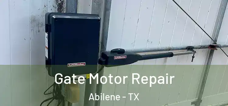 Gate Motor Repair Abilene - TX